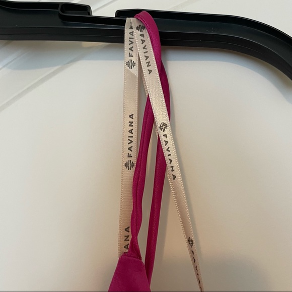 NWT Faviana Sophisticated A-Line Gown: Raspberry - Picture 5 of 8